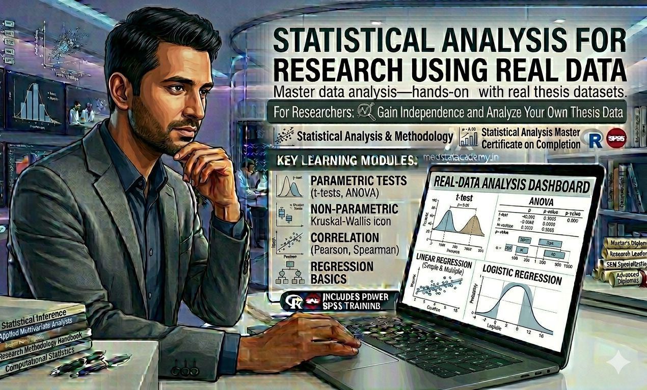 ๐ statistical analysis for research using real data